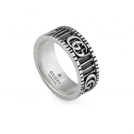 gucci doppia.g anello.uomo|Anello Doppia G in argento sterling in Argento .